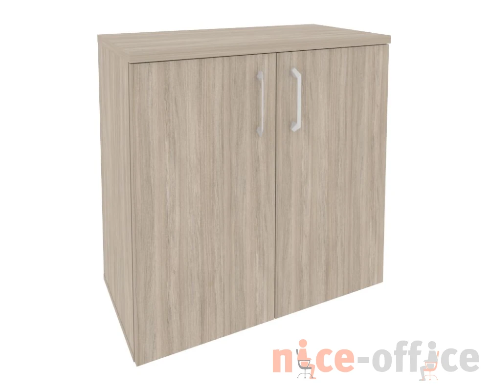 Шкаф низкий широкий (2 низких фасада ЛДСП) 800x420x823 Оникс / Onix