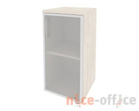Шкаф низкий узкий правый (1 низкий фасад стекло в раме) 400x420x823 Оникс / Onix images