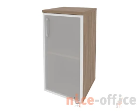Шкаф низкий узкий правый (1 низкий фасад стекло в раме) 400x420x823 Оникс / Onix images