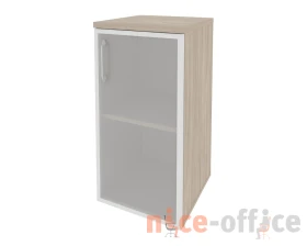 Шкаф низкий узкий правый (1 низкий фасад стекло в раме) 400x420x823 Оникс / Onix images
