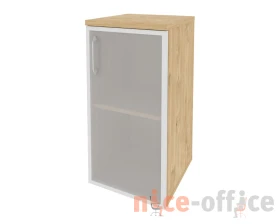 Шкаф низкий узкий правый (1 низкий фасад стекло в раме) 400x420x823 Оникс / Onix images