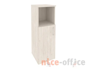 Шкаф средний узкий левый (1 низкий фасад ЛДСП) 400x420x1207 Оникс / Onix images