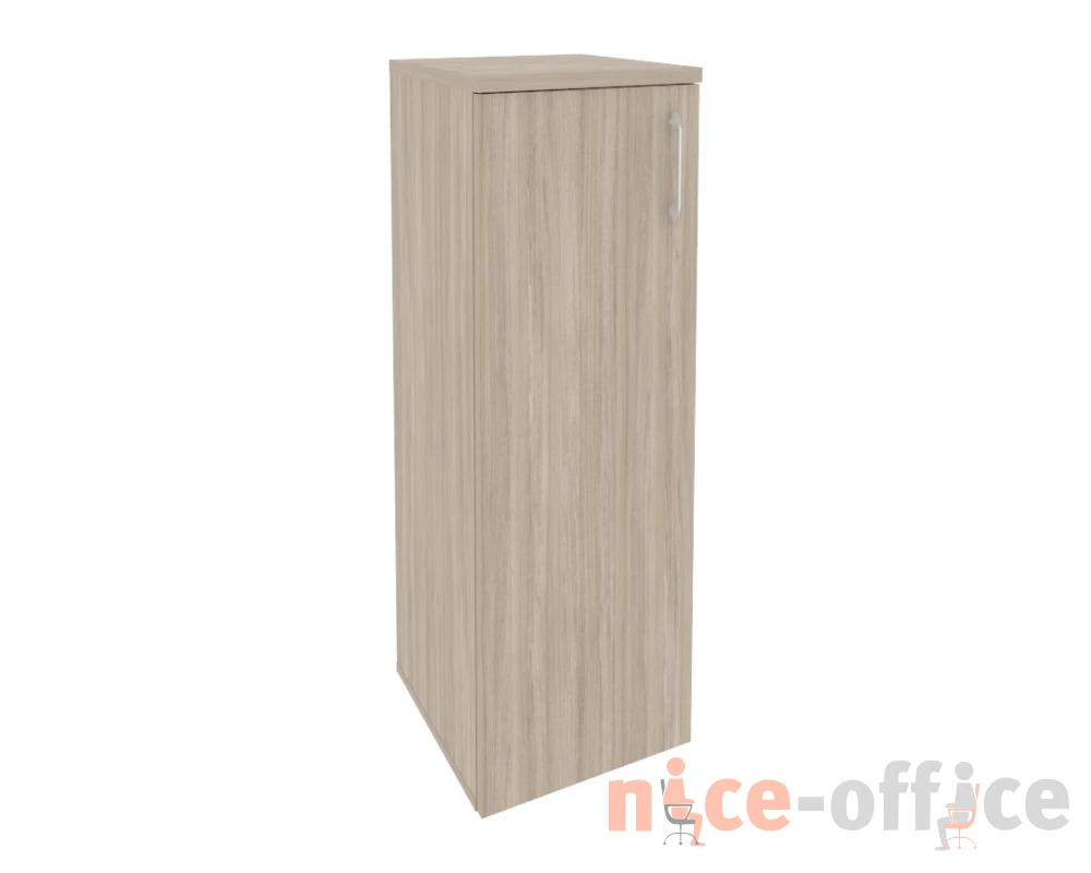 Шкаф средний узкий левый (1 средний фасад ЛДСП) 400x420x1207 Оникс / Onix