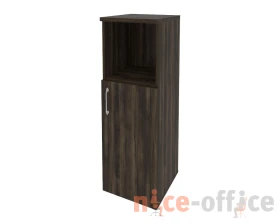 Шкаф средний узкий правый (1 низкий фасад ЛДСП) 400x420x1207 Оникс / Onix images
