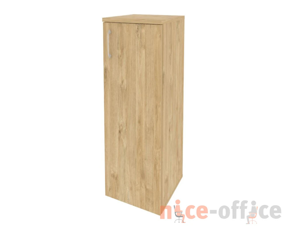 Шкаф средний узкий правый (1 средний фасад ЛДСП) 400x420x1207 Оникс / Onix