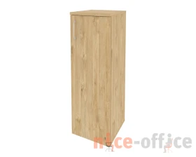Шкаф средний узкий правый (1 средний фасад ЛДСП) 400x420x1207 Оникс / Onix images