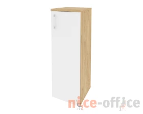 Шкаф средний узкий правый (1 средний фасад ЛДСП) 400x420x1207 Оникс / Onix images