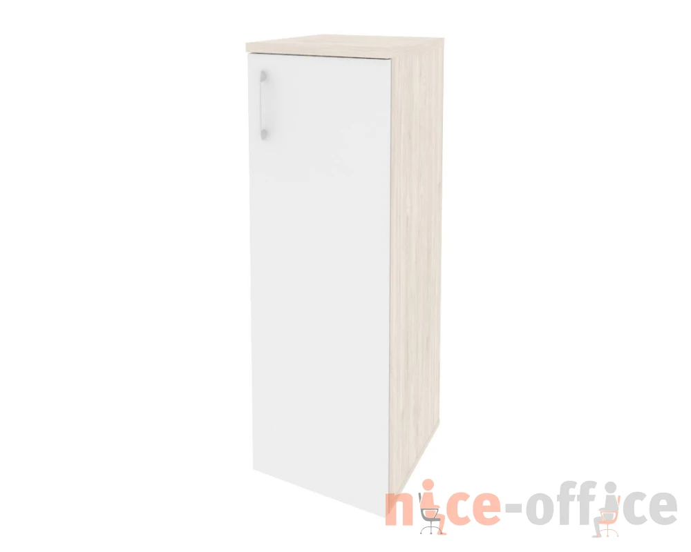 Шкаф средний узкий правый (1 средний фасад ЛДСП) 400x420x1207 Оникс / Onix