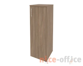 Шкаф средний узкий правый (1 средний фасад ЛДСП) 400x420x1207 Оникс / Onix images