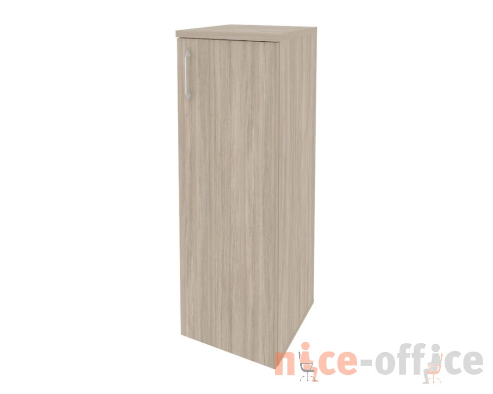 Шкаф средний узкий правый (1 средний фасад ЛДСП) 400x420x1207 Оникс / Onix