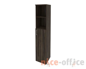 Шкаф высокий узкий правый (1 средний фасад ЛДСП) 400x420x1977 Оникс / Onix images