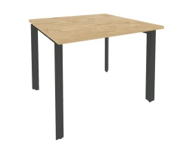 Стол переговорный (1 столешница) на П-образном м/к 980x980x750 Оникс / Onix images