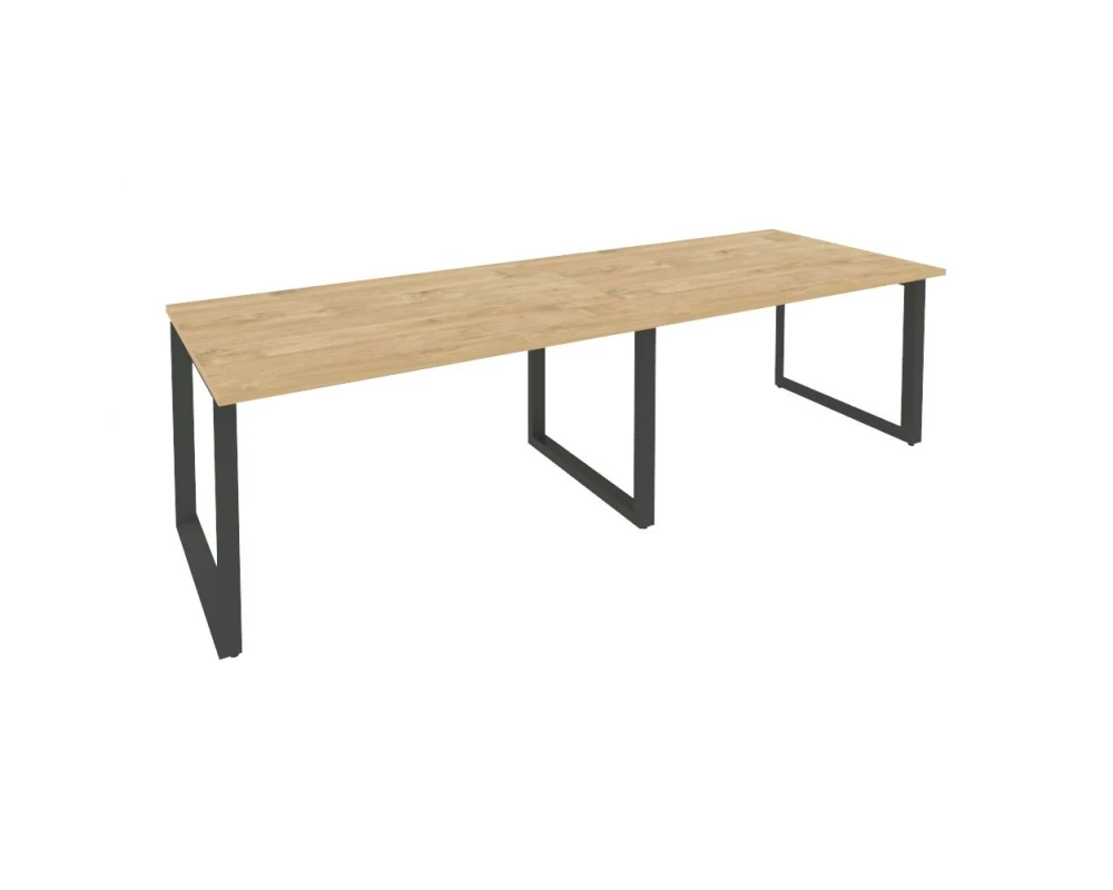 Стол переговорный (2 столешницы) на О-образном м/к 2760x980x750 Onix