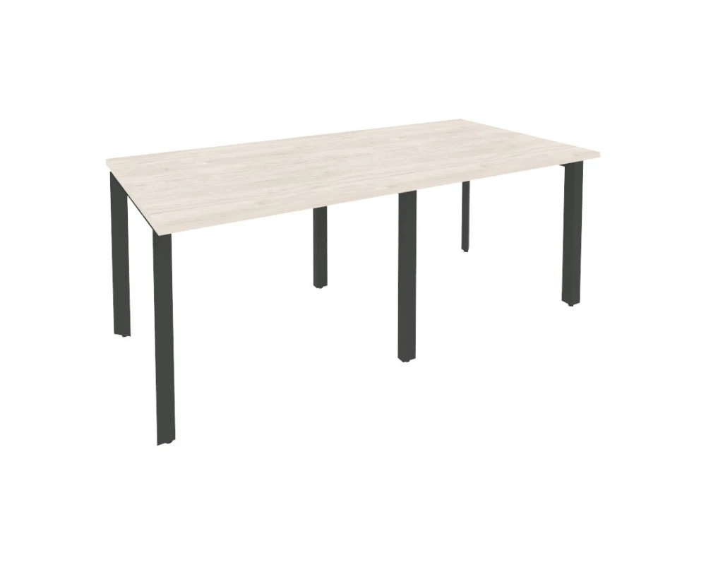 Стол переговорный (2 столешницы) на П-образном м/к 1960x980x750 Оникс / Onix