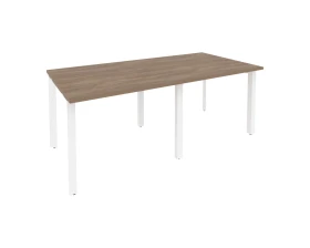 Стол переговорный (2 столешницы) на П-образном м/к 1960x980x750 Оникс / Onix images