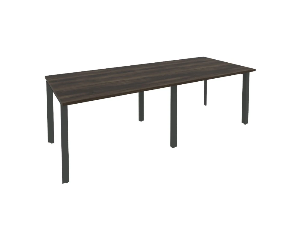 Стол переговорный (2 столешницы) на П-образном м/к 2360x980x750 Оникс / Onix