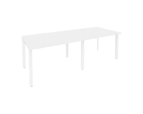 Стол переговорный (2 столешницы) на П-образном м/к 2360x980x750 Оникс / Onix images