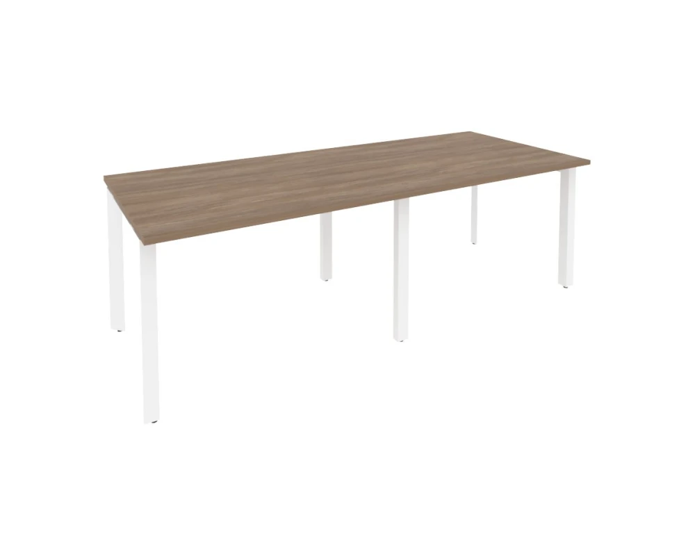 Стол переговорный (2 столешницы) на П-образном м/к 2360x980x750 Оникс / Onix