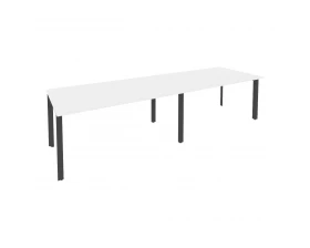 Стол переговорный (2 столешницы) на П-образном м/к 3160x980x750 Onix images