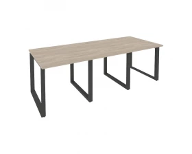 Стол переговорный (3 столешницы) на О-образном м/к 2340x980x750 Onix images