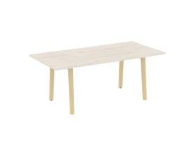 Стол переговорный, опоры - массив дерева 198x98x75 Оникс Вуд Директ / Onix Wood Direct images