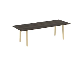 Стол переговорный, опоры - массив дерева 258x98x75 Оникс Вуд Директ / Onix Wood Direct images