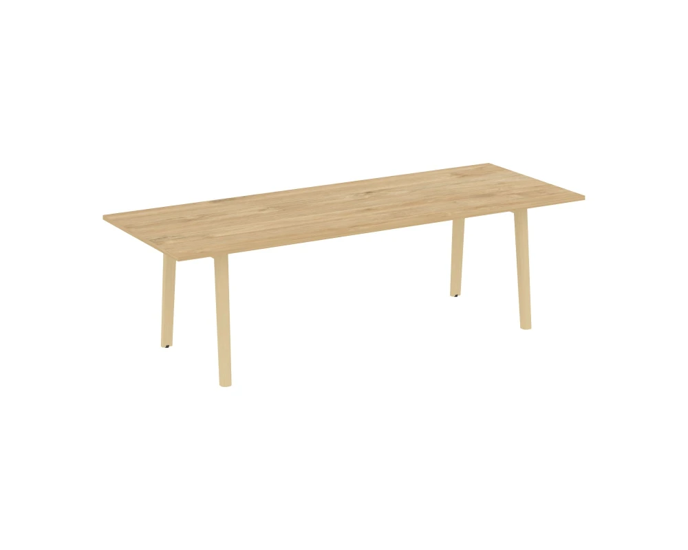 Стол переговорный, опоры - массив дерева 258x98x75 Оникс Вуд Директ / Onix Wood Direct