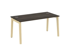 Стол рабочий руководителя, опоры - массив дерева 158x80x75 Оникс Вуд Директ / Onix Wood Direct images