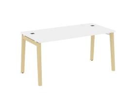 Стол рабочий руководителя, опоры - массив дерева 158x80x75 Оникс Вуд Директ / Onix Wood Direct images