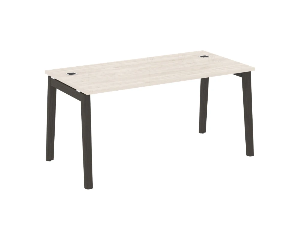 Стол рабочий руководителя, опоры - массив дерева 158x80x75 Оникс Вуд Директ / Onix Wood Direct