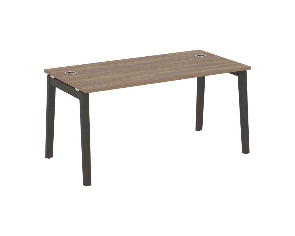 Стол рабочий руководителя, опоры - массив дерева 158x80x75 Оникс Вуд Директ / Onix Wood Direct