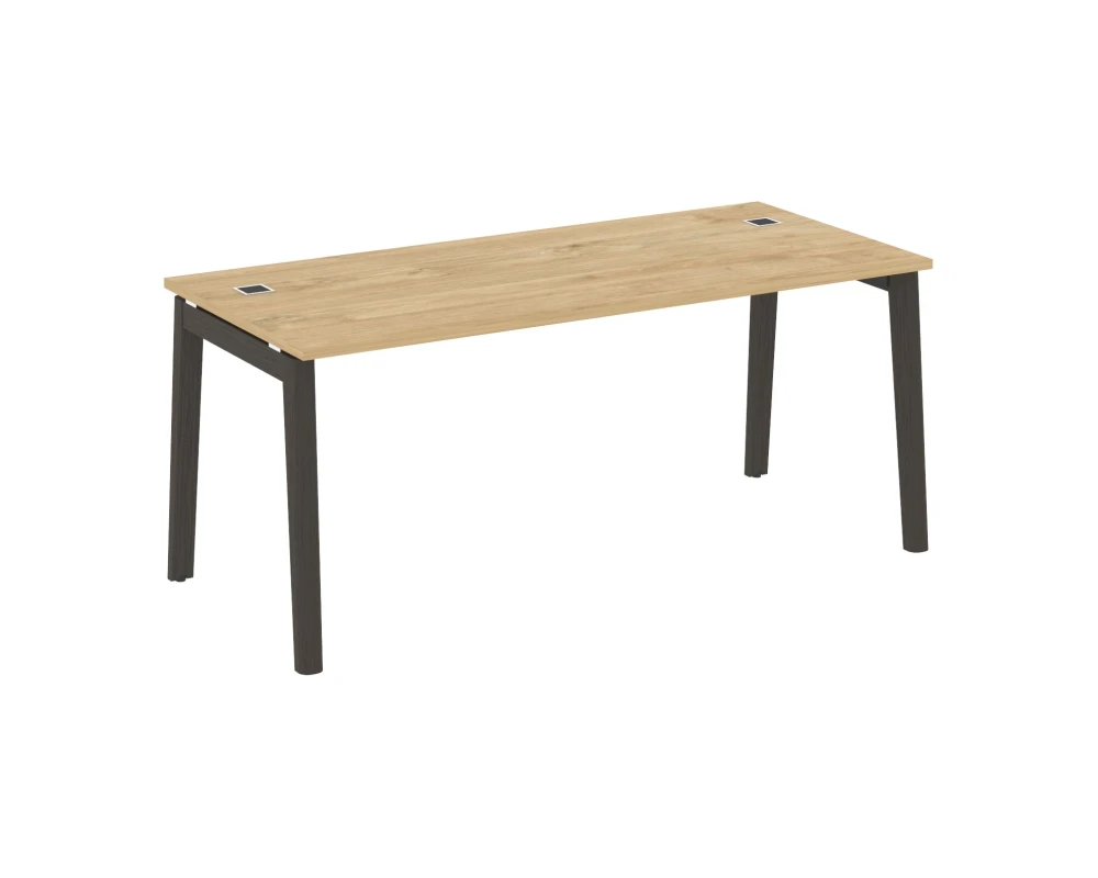 Стол рабочий руководителя, опоры - массив дерева 178x80x75 Оникс Вуд Директ / Onix Wood Direct