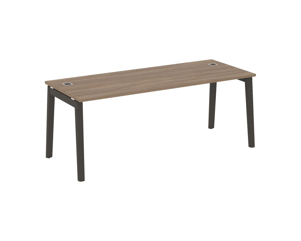 Стол рабочий руководителя, опоры - массив дерева 198x80x75 Оникс Вуд Директ / Onix Wood Direct