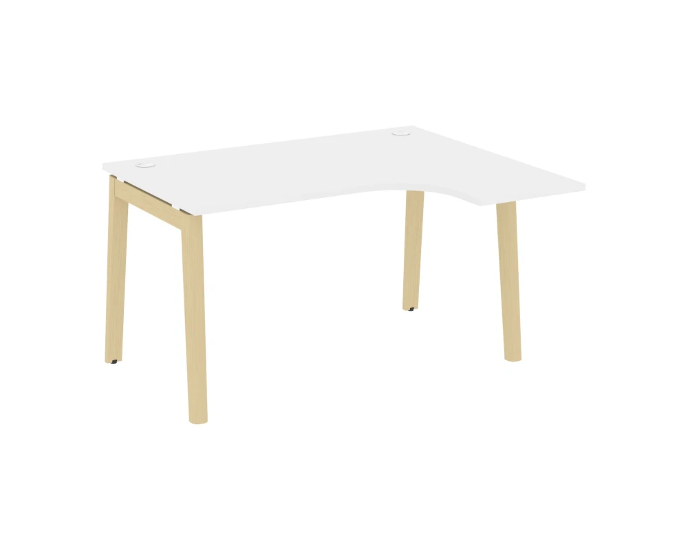 Стол эргономичный правый, опоры - массив дерева 138x118x75 Оникс Вуд / Onix Wood