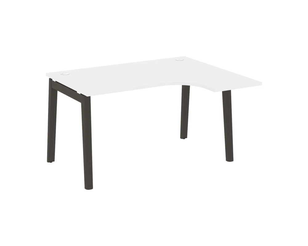 Стол эргономичный правый, опоры - массив дерева 138x118x75 Оникс Вуд / Onix Wood