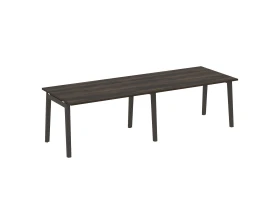 Стол переговорный (2 столешницы), опоры - массив дерева 276x98x75 Оникс Вуд / Onix Wood images