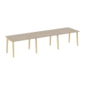 Дуб аттик/Дуб светлый/Металл белый