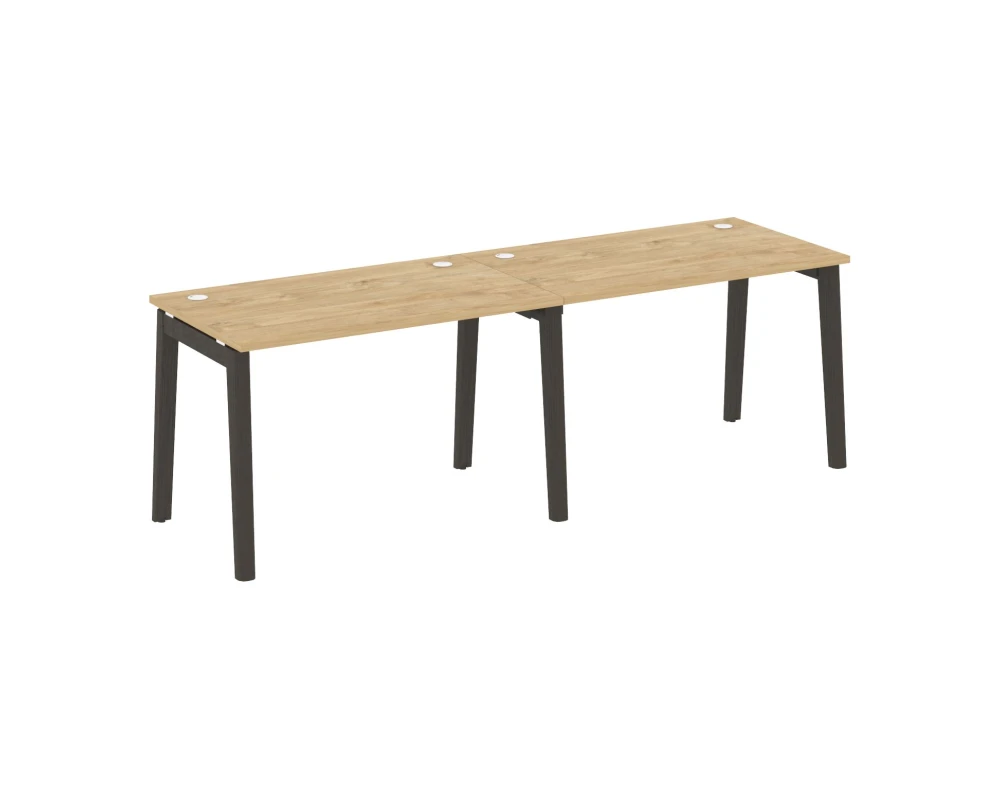 Рабочая станция, опоры - массив дерева 236x72x75 Оникс Вуд / Onix Wood