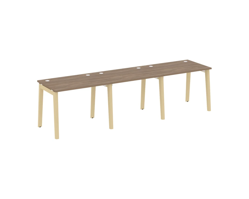 Рабочая станция, опоры - массив дерева 294x72x75 Оникс Вуд / Onix Wood
