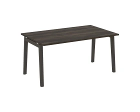Стол переговорный (1 столешница), опоры - массив дерева 158x98x75 Оникс Вуд / Onix Wood images