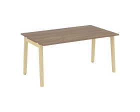 Стол переговорный (1 столешница), опоры - массив дерева 158x98x75 Оникс Вуд / Onix Wood images