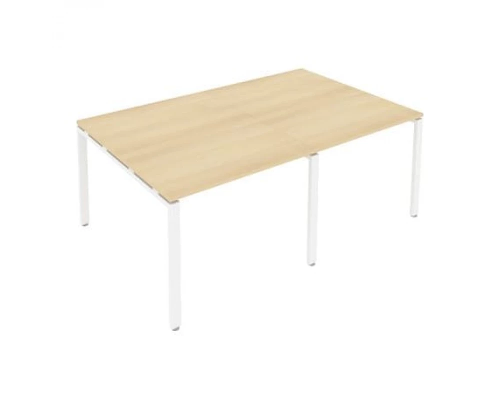 Переговорный стол (2 столешницы) на П-образном м/к 200x123,5x75 Metal System