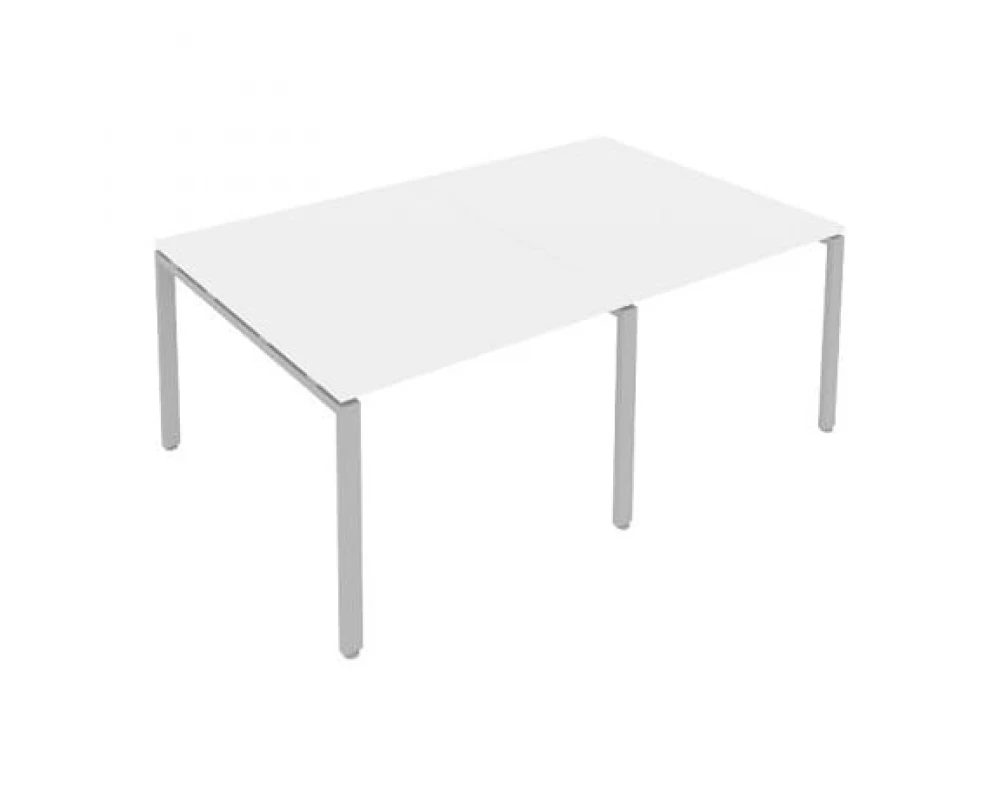 Переговорный стол (2 столешницы) на П-образном м/к 200x123,5x75 Metal System