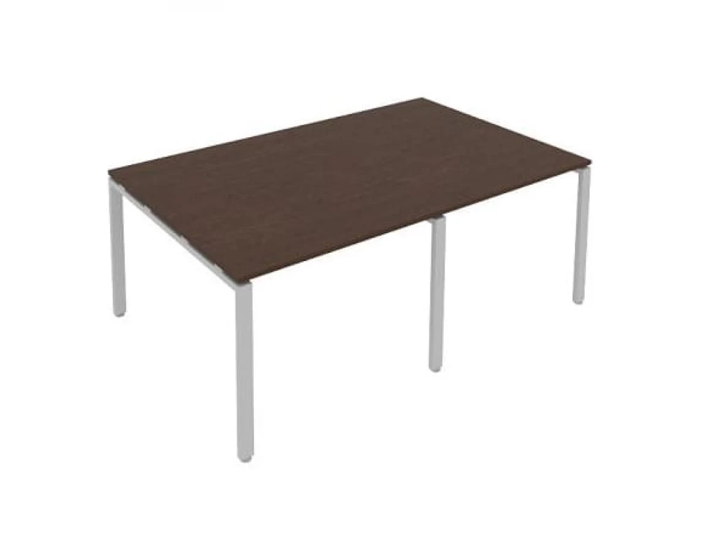Переговорный стол (2 столешницы) на П-образном м/к 200x123,5x75 Metal System