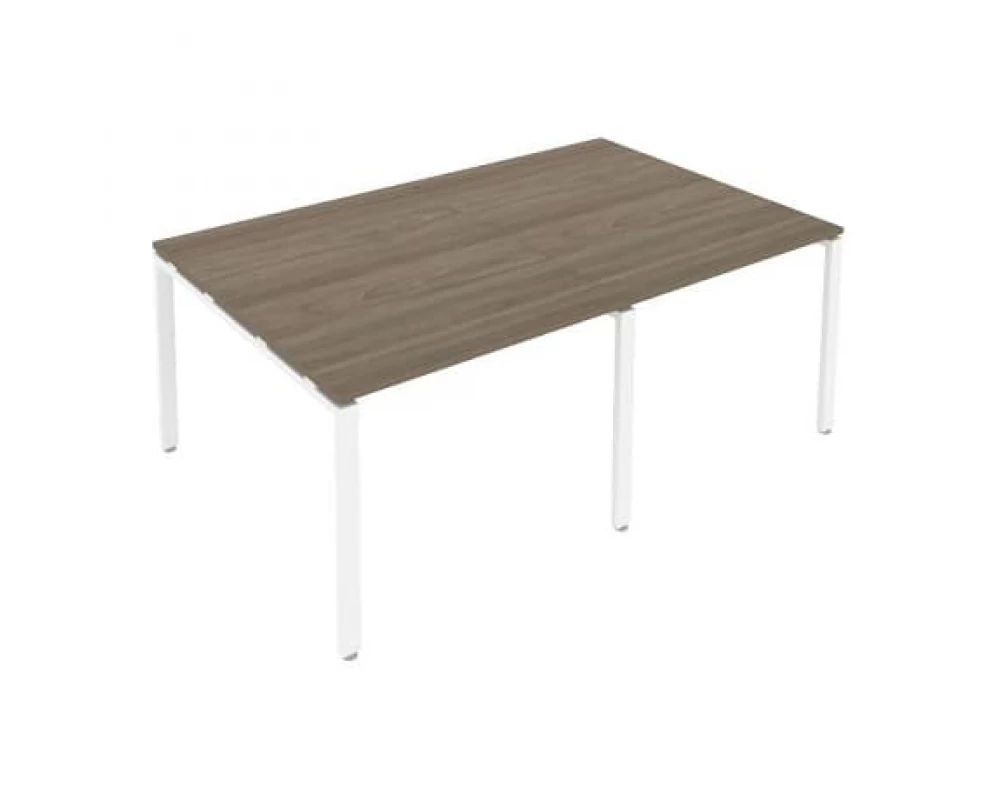 Переговорный стол (2 столешницы) на П-образном м/к 200x123,5x75 Metal System