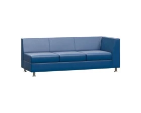 Секция с подлокотником трехместная левая Prime images