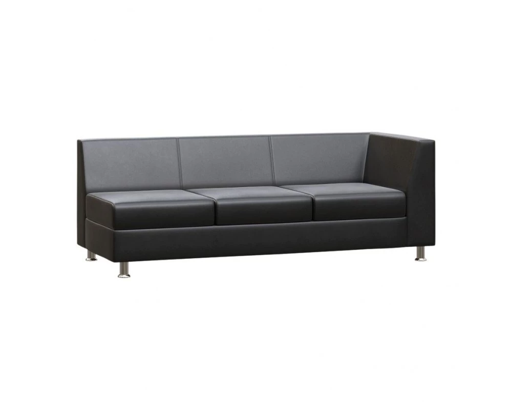 Секция с подлокотником трехместная левая Prime