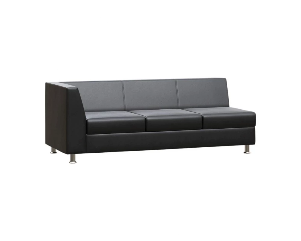 Секция с подлокотником трехместная правая Prime