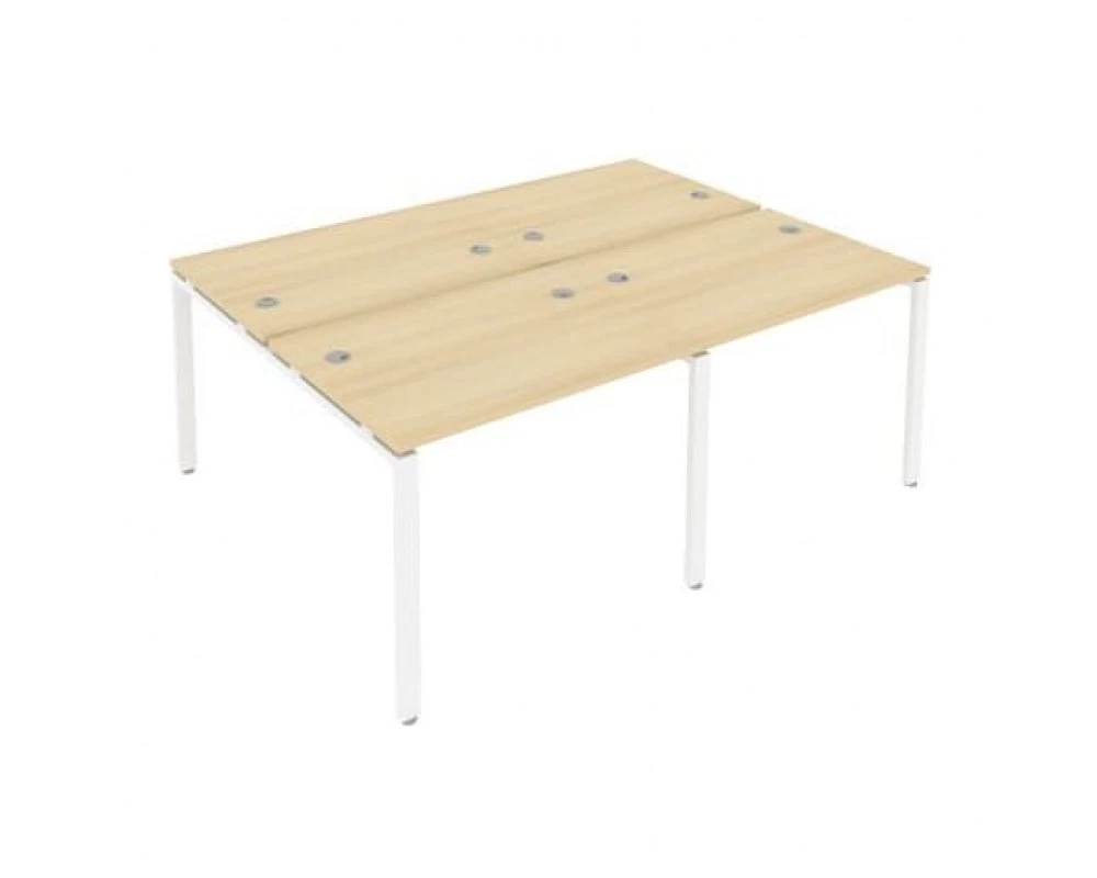 Рабочая станция на 4 раб.места на П-образном м/к 200x147,5x75 Metal System