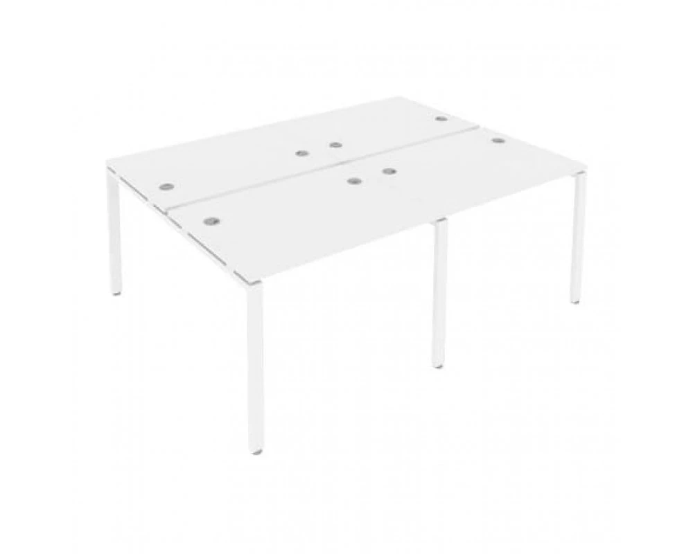 Рабочая станция на 4 раб.места на П-образном м/к 200x147,5x75 Metal System